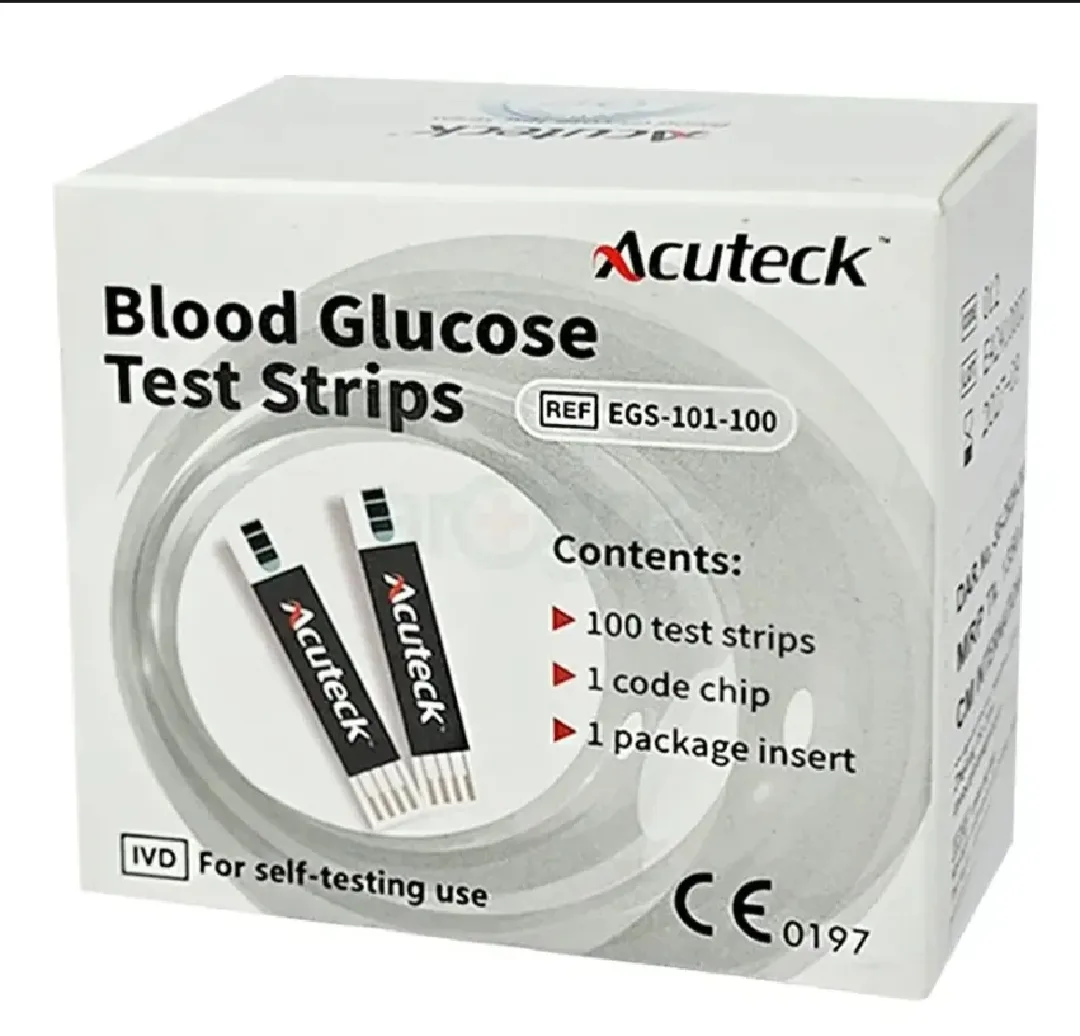 Acuteck Blood Glucose Test Strips (100 pis) pack
